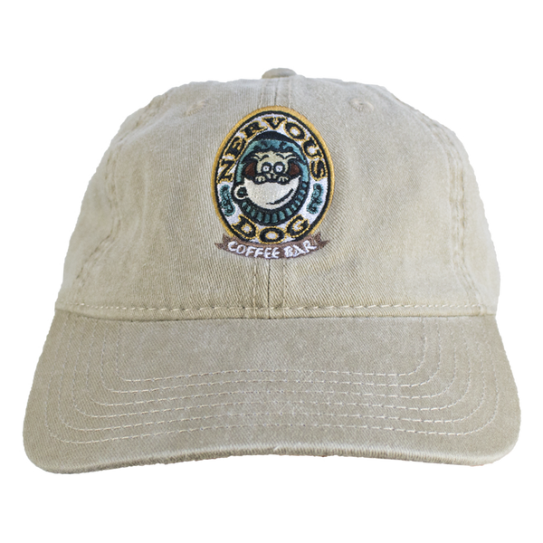 Embroidered Logo Dad Hat Nervous Dog Coffee