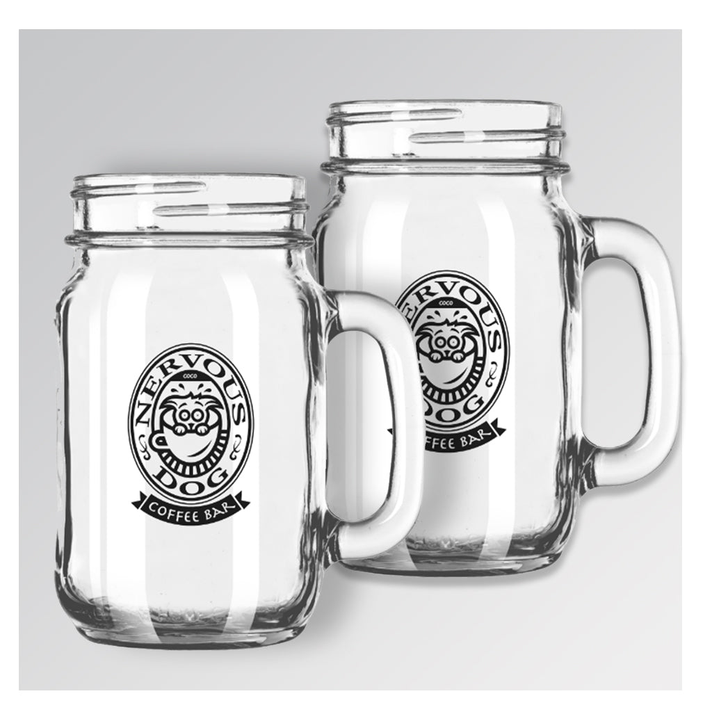 Logo Ball Jar Glasses (set of 2)